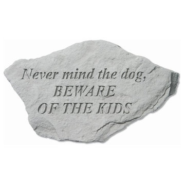 "Never Mind the Dog" Garden Stone