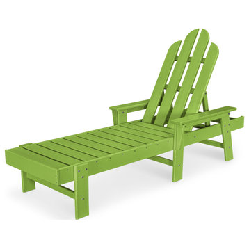 Polywood Long Island Chaise, Lime