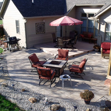 Avon Paver patio & deck project