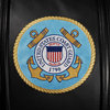 US Coast Guard Insignia Chesapeake BLACK Leather Sofa