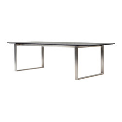 Cane-line Edge Extension Table Grey Top - Dining Tables