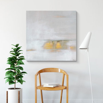 "Shine Above the Misty Sea" Painting Print on Wrapped Canvas
