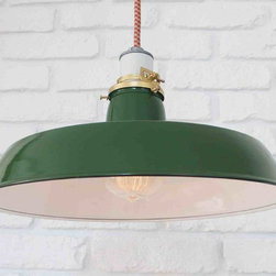 Warehouse Pendant Light in Green - Pendant Lighting