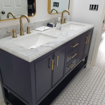 Bathroom Design and Remodel-after water damage