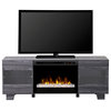 Max Media Console Electric Fireplace With Acrylic Ember Bed, Carbon