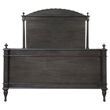Noir Furniture, Owen Bed, Pale, Queen