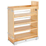 Rev-A-Shelf - Wood Base Cabinet Pull Out Organizer With Soft Close, 10.25" - If you're tired of cluttered, unorganized and hard to access cabinets, then look no further than Rev-A-Shelf's pullout shelving system. This innovative series of pull-out organizers are available in a variety of sizes (depth, height and width) and are available in a variety of style to accommodate any type of kitchen.  From baking sheets, spices, cutting boards, utensils and even knife organization.  No kitchen is complete without one of these organizers and it will change how you use your kitchen.  All units require a full-height cabinet (where no drawer is above) and cabinet door must attach to gain the full features of the unit.