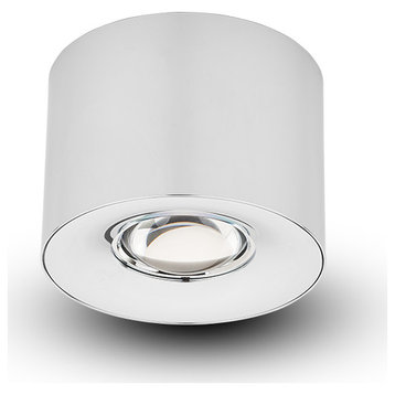 4.25" Integrated LED Surface Mounted Downlight Commercial Grade, Chrome