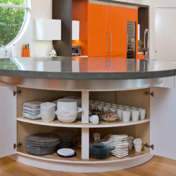 9ft Diameter Concrete Kitchen Island