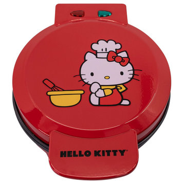 Hello Kitty Red Waffle Maker, Make Hello Kitty Waffles, Kitchen Appliance