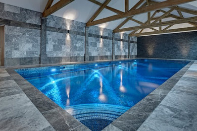 Traditional indoor swimming pool