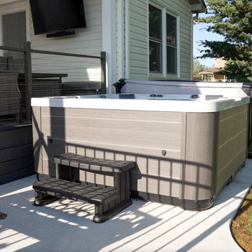 Pool Deck with Covered Living Space