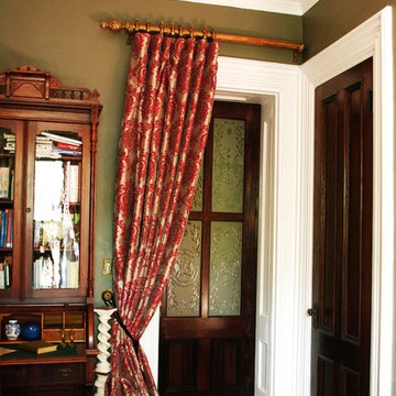 Parlor Door with Decorative Glass Panels