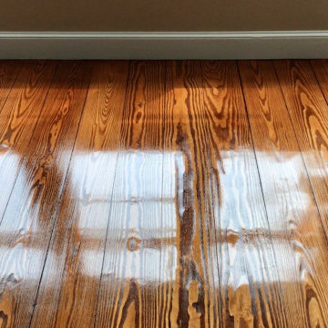 Hardwood Flooring installations w/ English Chestnut Stain Finish