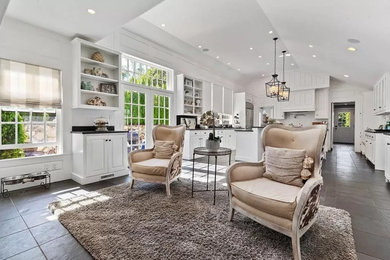 Inspiration for a timeless living room remodel in Boston