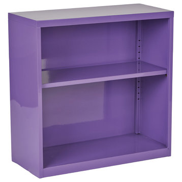 Metal Bookcase, Purple, Ships fully Assembled.
