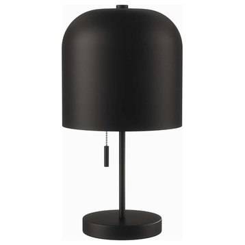 Modway Avenue Modern Style Metal and Fabric Table Lamp in Black
