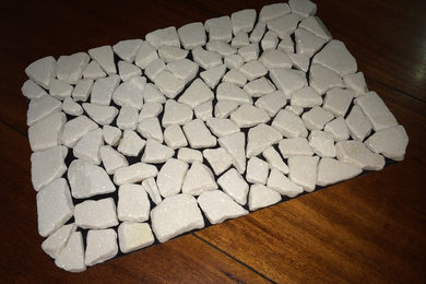 Tumbled granite floor mats