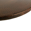 18" Hand Hammered Copper Lazy Susan