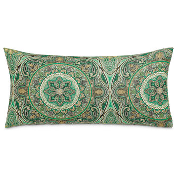 Emerald Isle Yardley 13"x26" Oblong Throw Pillow, Green