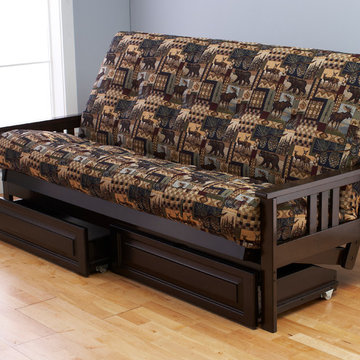 Monterey Frame with Peter's Cabin Mattress and Storage Drawers