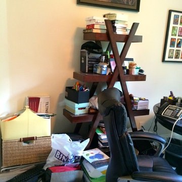 Home Office Organizing Project Before Photos