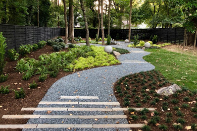 Inspiration for a contemporary garden in Charlotte.
