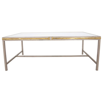 Celine Gold Rectangular Coffee Table, Champagne and Gold