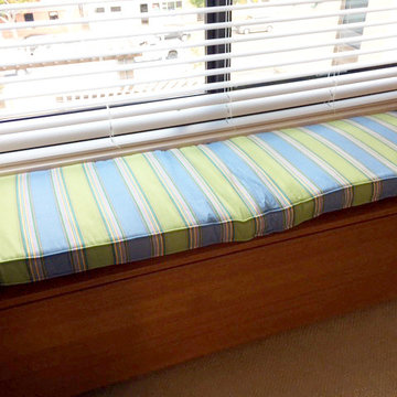 Window seat cushions