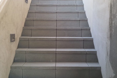 Staircase - mid-sized mediterranean staircase idea in Los Angeles