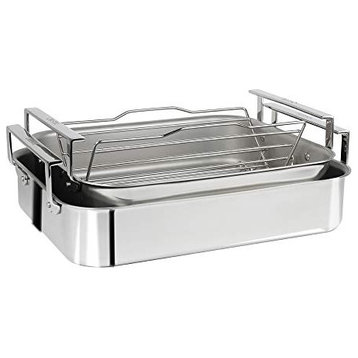 Cristel 18/10 Stainless Steel 3-ply Roaster with Roasting Rack