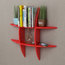 VidaXL MDF Floating Wall Display Shelf, Red