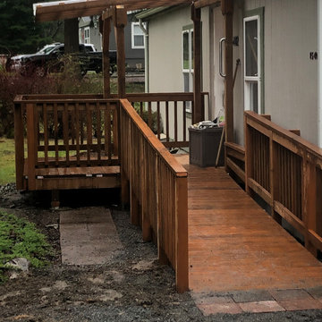 Wheel chair access ramp.