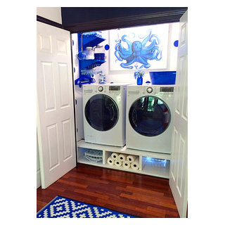 Laundry Room Storage & Organization Ideas with Pegboard - Modern ...