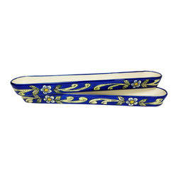 Stoneware Olive Boat (Set of 2) &ndash; Citronique, by Le Souk Ceramique - Products