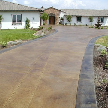 Stained Concrete Driveways
