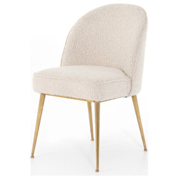Jolin Modern Cream Boucle Dining Chair Set Of 2