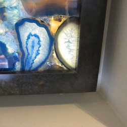 Back-lit Agate Stone - Mixed Media Art