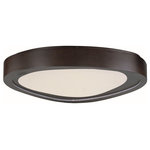 Maxim Lighting - Maxim Lighting 85853WTBZ Nebula - 25" 54W LED Flush Mount - Soft rounded frames of steel available in your choNebula 25" 54W LED F Bronze White Glass *UL Approved: YES Energy Star Qualified: n/a ADA Certified: n/a  *Number of Lights:   *Bulb Included:Yes *Bulb Type:LED *Finish Type:Bronze