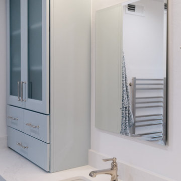 Flush install of PL Portray Medicine Cabinet from Robern
