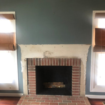 Fireplace Refacing - Before