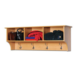 Prepac Cubbie Shelf in Maple - Display And Wall Shelves 