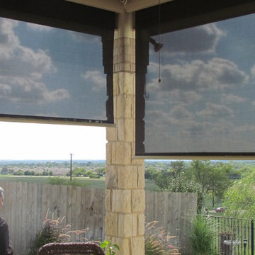 Outdoor Screen Shades: Manual & Motorized