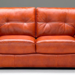 Natuzzi Editions Casual/Contemporary Leather Loveseat B806 - Loveseats