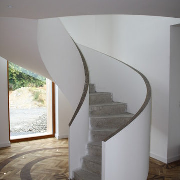 Concrete Spiral Stairs with Upstand