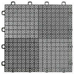 Perforated Garage Floor Tiles -Drain - 12 x 12 in