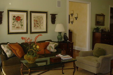 Inspiration for a timeless family room remodel in Atlanta