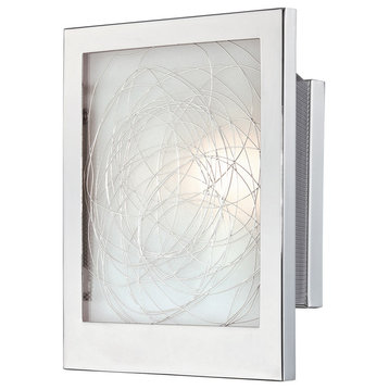 Paola Sconce, Chrome Aluminum With Frost shade