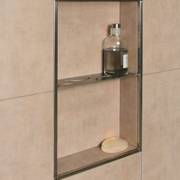 Complement Your Shower Drain With a Matching Schluter®-SHELF