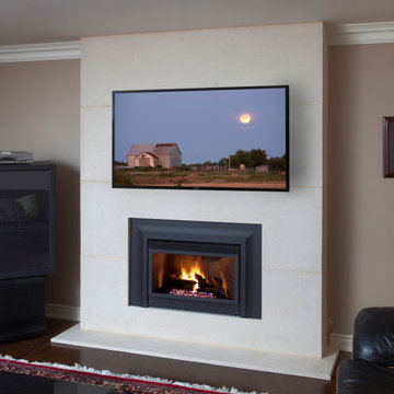 Custom Stacked Stones by Omega Mantels